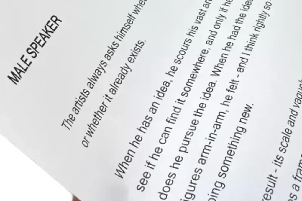 sprechertext